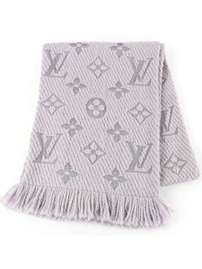 Louis Vuitton Echarpe Logo Mania Wool Silk Scarf with Fringe